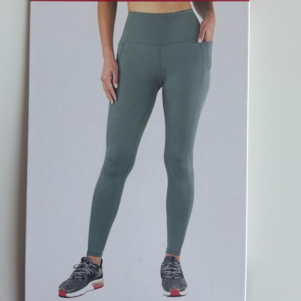Spyder High Rise Active Leggings in Gray